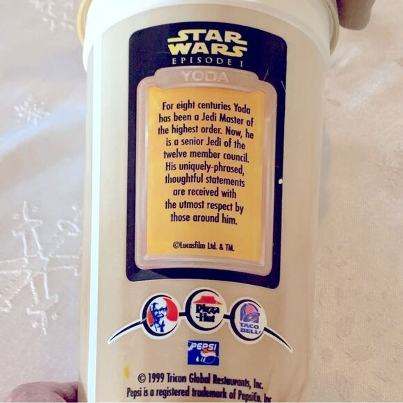 1999 Vintage Star Wars Yoda Travel Cup with Straw Excellent - Picture 5 of 6